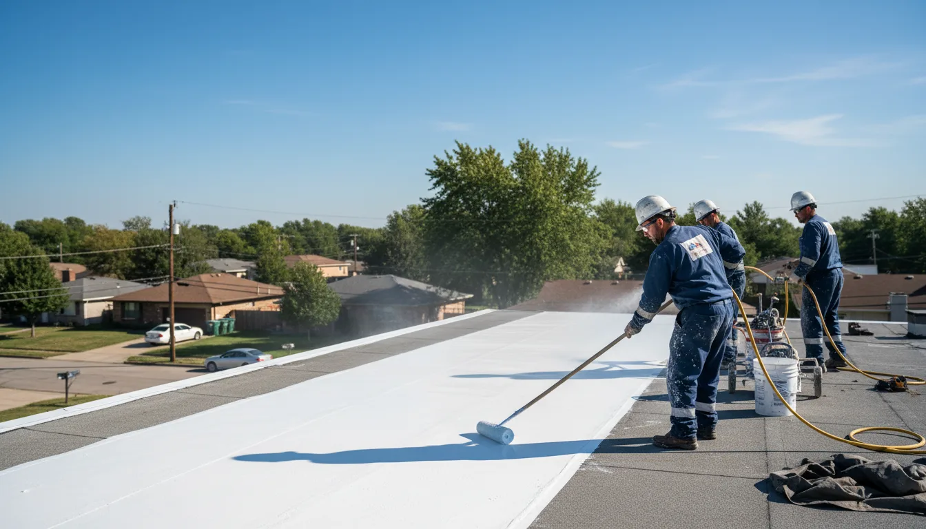 Commercial roof coating in Santa Ana, CA near me